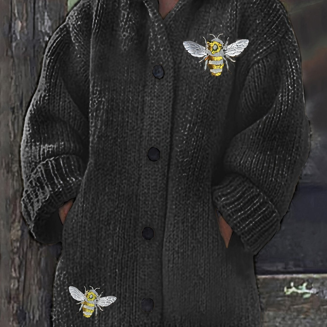 Women's Knitted Hooded Cardigan Plus Size Casual Autumn Winter Fashion