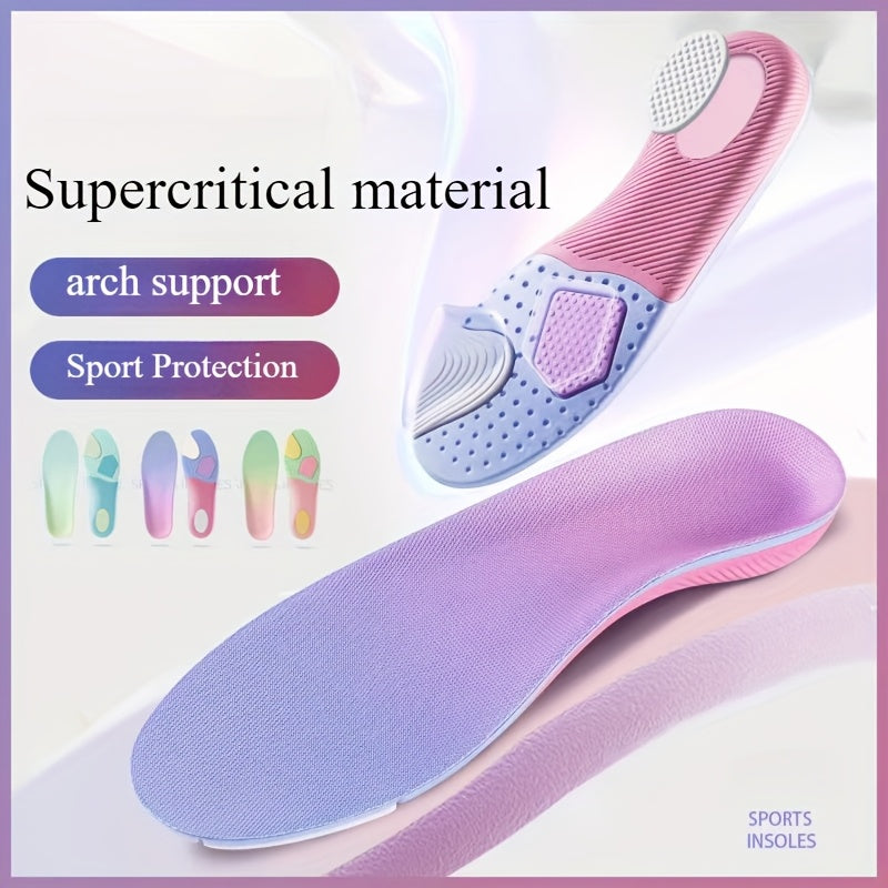 Women's 4D Ultra Soft Sports Insoles with Shock Absorption and Breathable Design