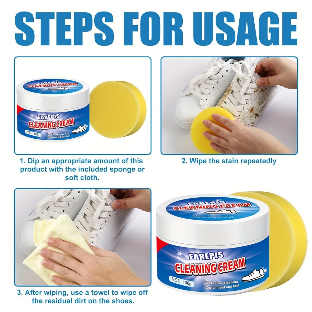 Oq poyafzalni tozalash uchun mum 100G poyafzal va avtomobil o'rindiqlari uchun dog'larni olib tashlovchi