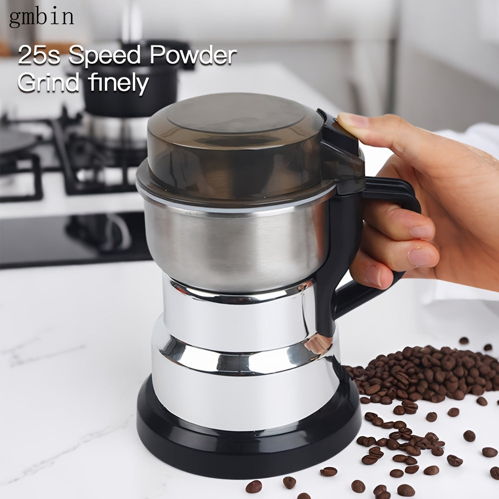 304 po'lat burchakli pichoq bilan uy sharoitida don maydalagich, tez va teng kukun tarqatish uchun. Donlarning yangi saqlanishini ta'minlash uchun qalinligini sozlash mumkin. Ovqat qo'shimchalari, qahva va o'tlar uchun mos.