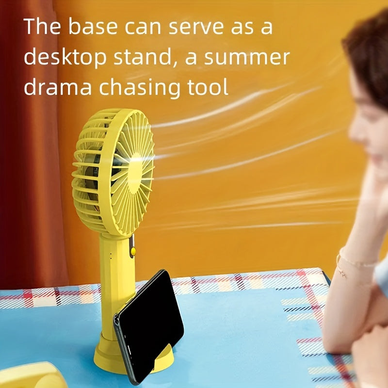 Handheld Desktop Fan High Power Silent Portable Fan for Travel and Home