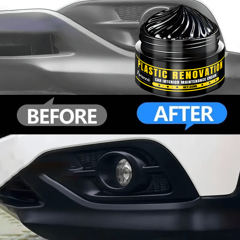 Avtomobil plastmassalarini ta'mirlash uchun pasta, ikki tomonlama qora rezina polish, bumpers va oynalar uchun