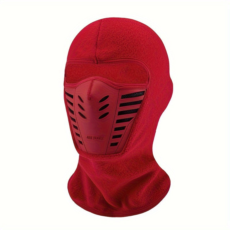 Unisex Thermal Windproof Cycling Balaclava with Visor for Skiing and Motorcycles