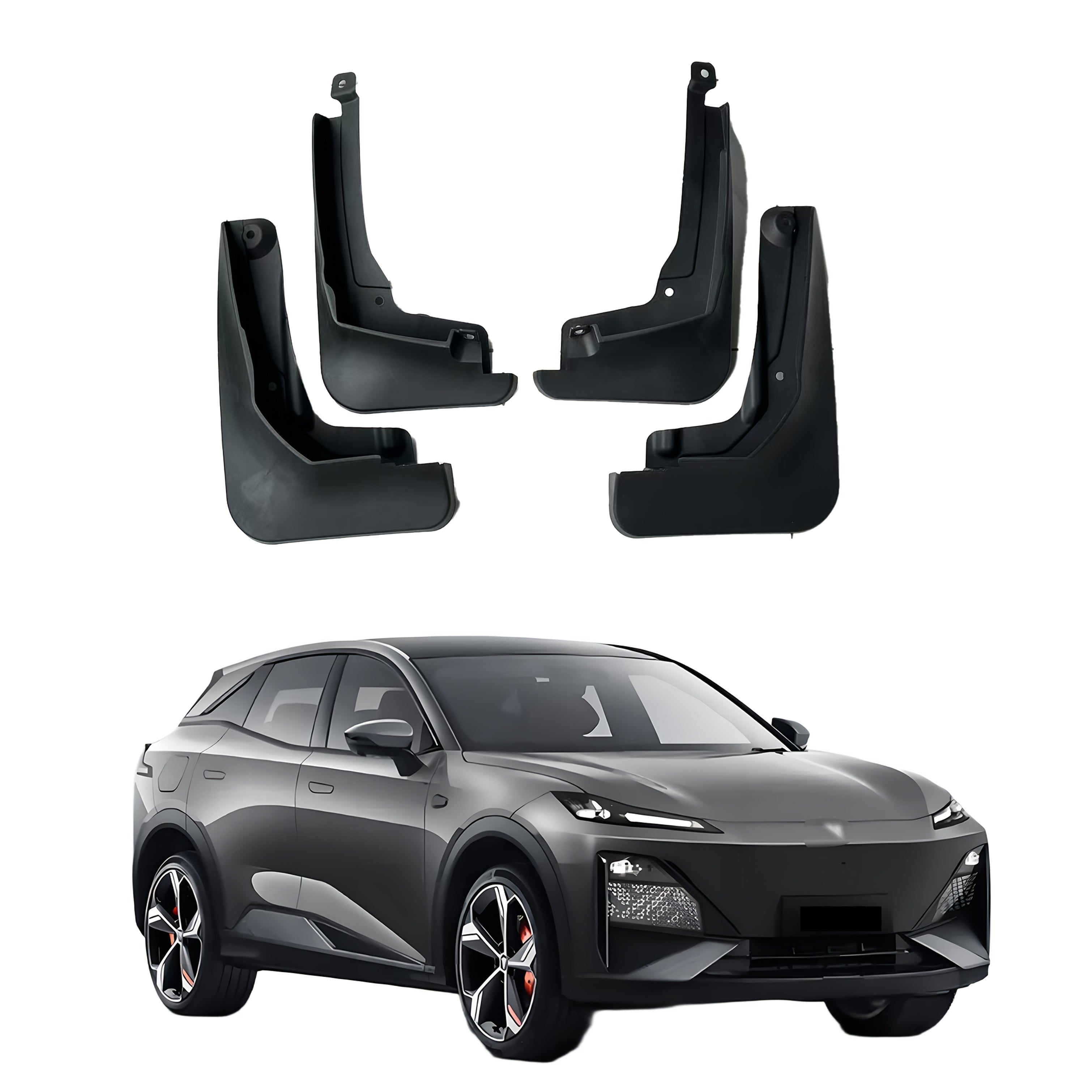 4pcs Durable Plastic Mud Flaps for Cars, Scratch-Resistant Wheel Protection