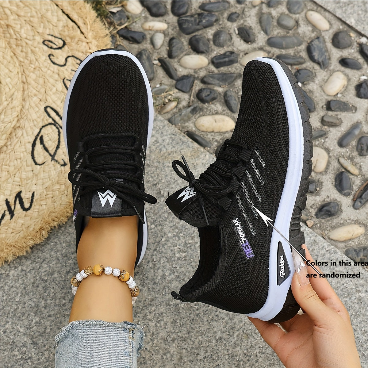 ayollar uchun kundalik slip-on krossovkalar nafas oladigan tarmoq yengil qulay