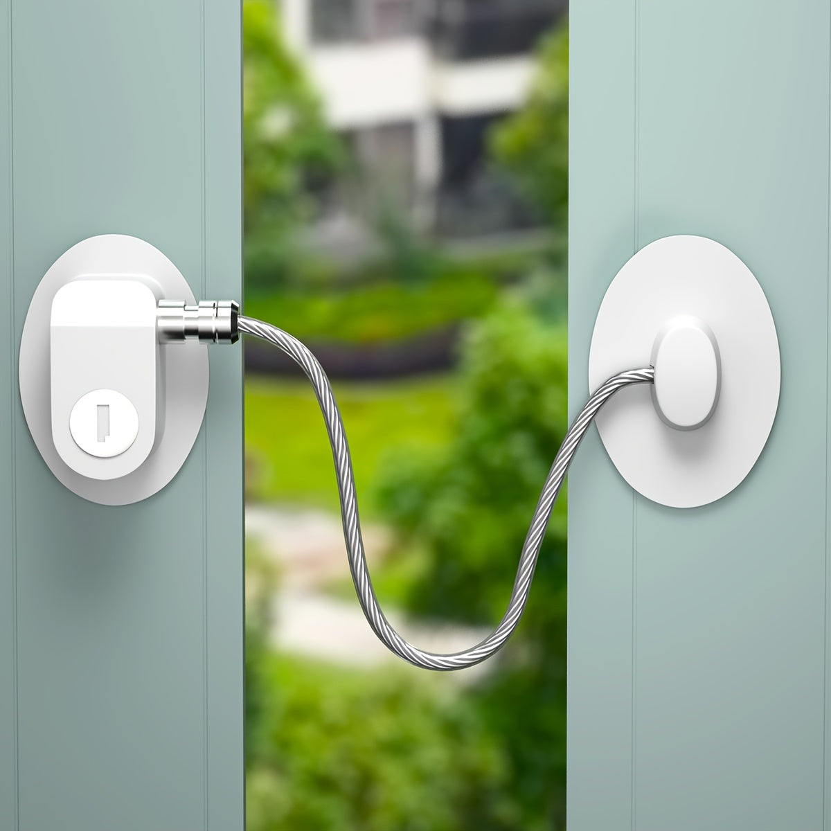 Yumaloq deraza kartasi qulfi cheklov switchi slayd eshikni himoya qilish uchun teshik ochmasdan, yopishtiruvchi stiker va kalit bilan o'g'irlikka qarshi xavfsizlik uchun.