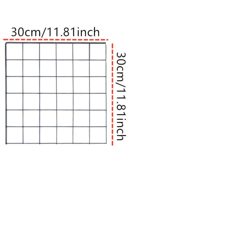 Nordic Metal Grid Photo Display Shelf for Teens Rooms Decorative Wall Shelf