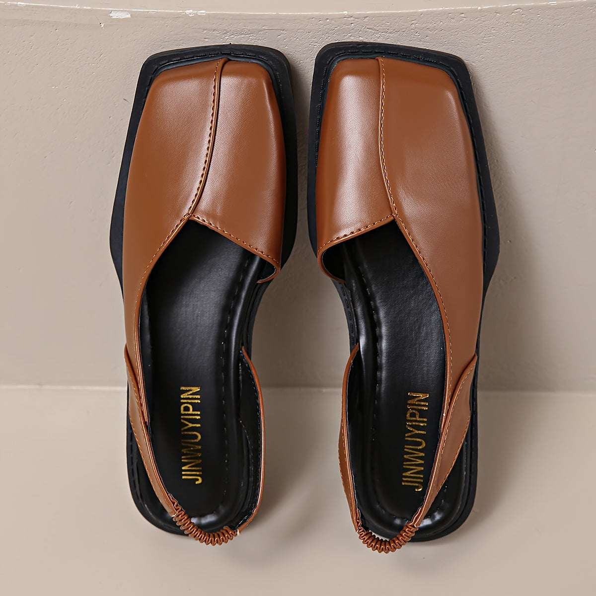 Women's Square Toe Block Heel Mary Jane Shoes Faux Cover Upper All-Season