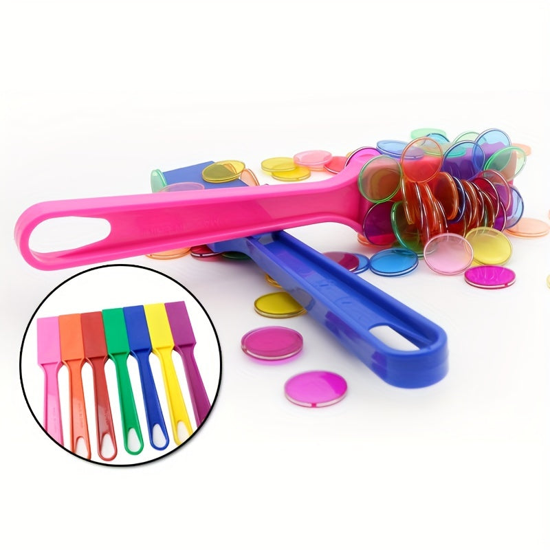 Baby Educational Toy Set with 100 Colorful Magnetic Pieces and 7 Rods for Kids 3+