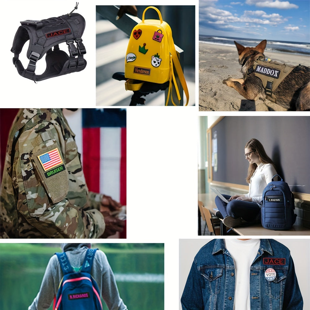 Personalized Name Patch for Bags Clothing and Hats Customizable Name Label