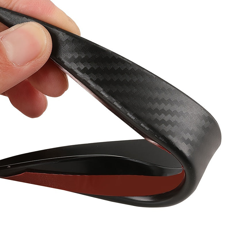 6Pcs Carbon Fiber Car Bumper Protector Anti-Scratch Corner Guard Spoiler Sticker