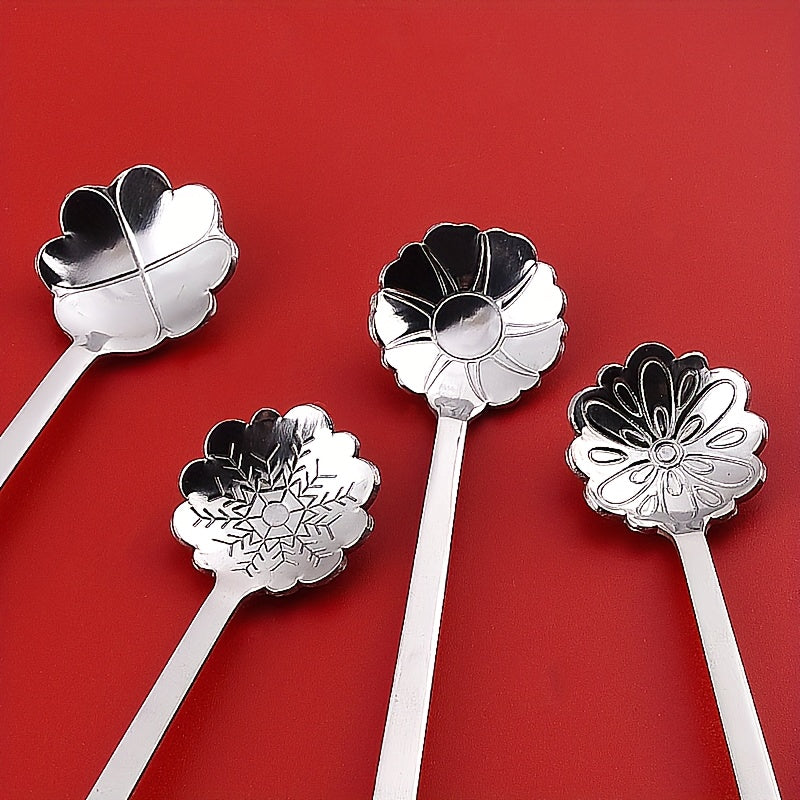 Rojdestvo multfilmi rostlyan po'lat qoshiq, sut, qahva, shirinliklar, asal, ziravorlar uchun