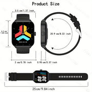Unisex Multifunctional Smart Watch with Wireless Calls Messages Sports Modes Remote Camera Music Control
