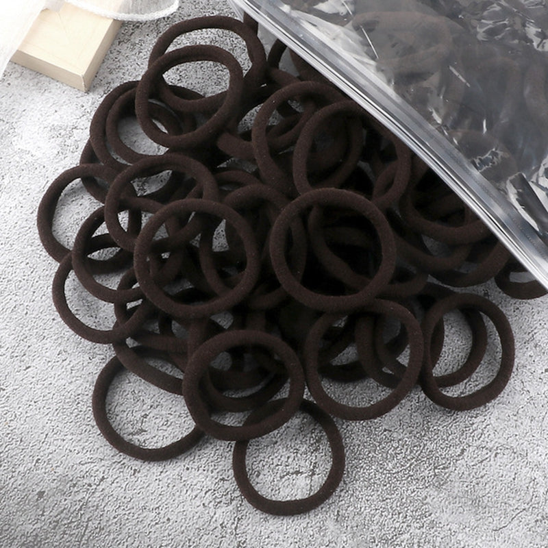 Women Basic Hair Bands 50pcs Elastic Solid Color Hair Accessories