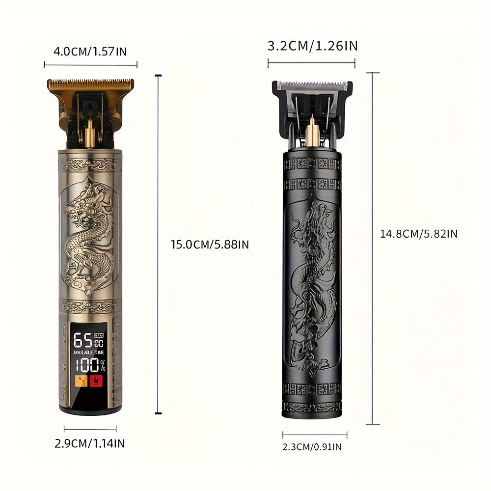 Cortapelos recargable USB para hombres con peines guía y batería de litio