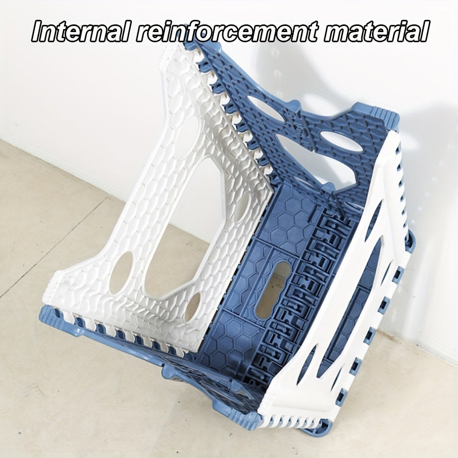 Складной стул с компактной конструкцией - прочный и толстый материал для использования в помещении и на улице, легкоочищаемый пластик