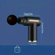 Portable Massage Gun with USB Rechargeable Lithium Battery and 6 Vibration Speeds for Body Relief
