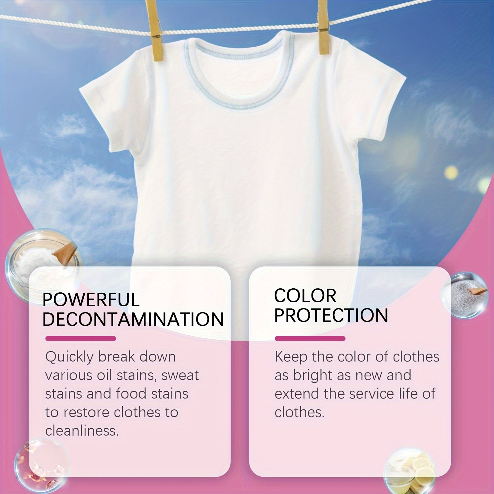 Bioenzyme kir yuvish tabletkalari 20 ta, dog'larni olib tashlash, aromatsiz, qoldiqsiz