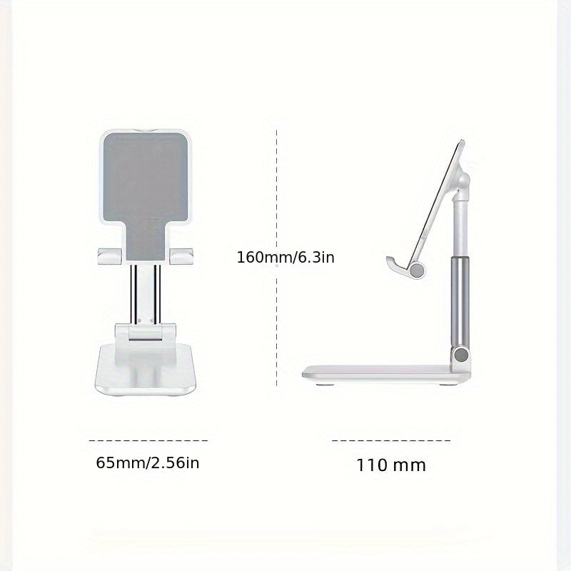 Foldable ABS Phone Stand for Desktop and Multi-Functional Use