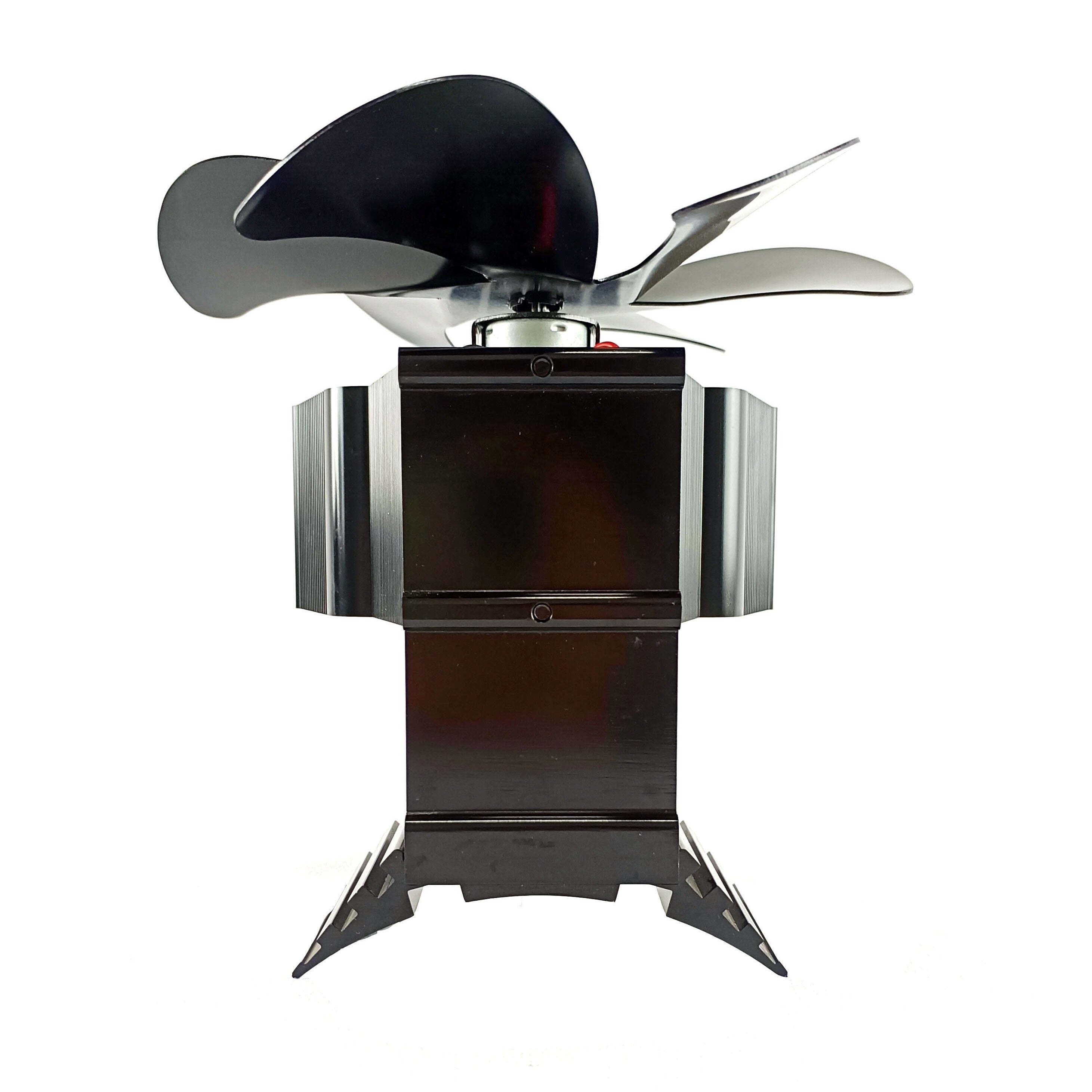 6-Blade Wall Mounted Fan Portable Indoor Outdoor Fireplace Chimney Use