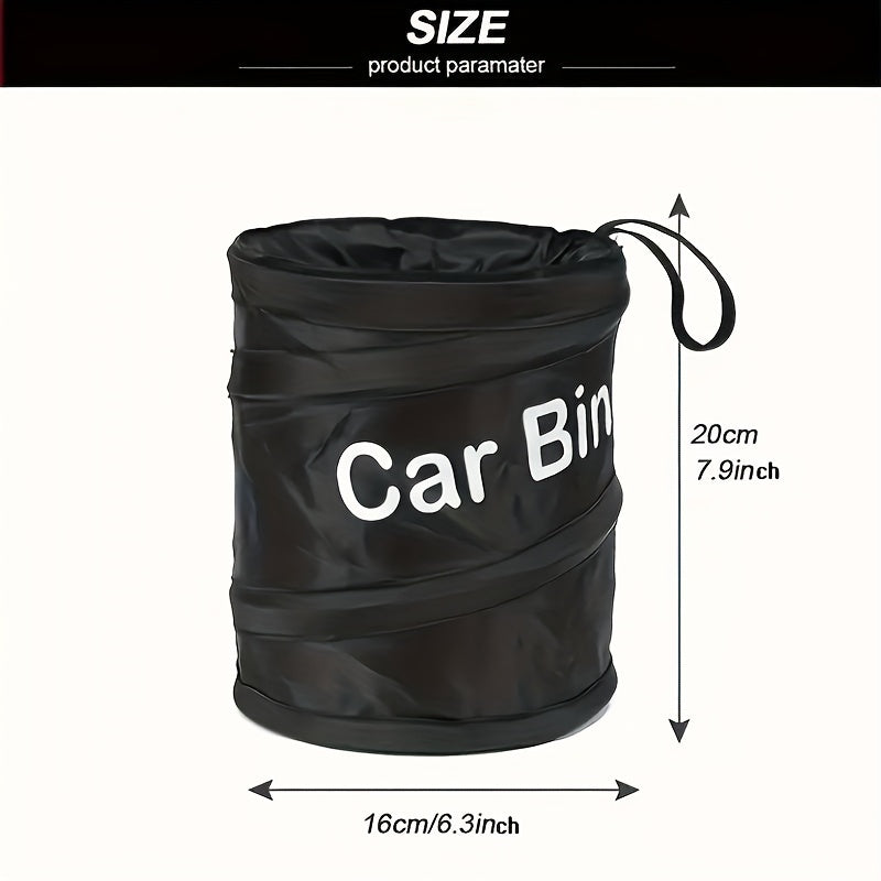 Portable Folding Trash Can for Car Home Office Leakproof Hangable