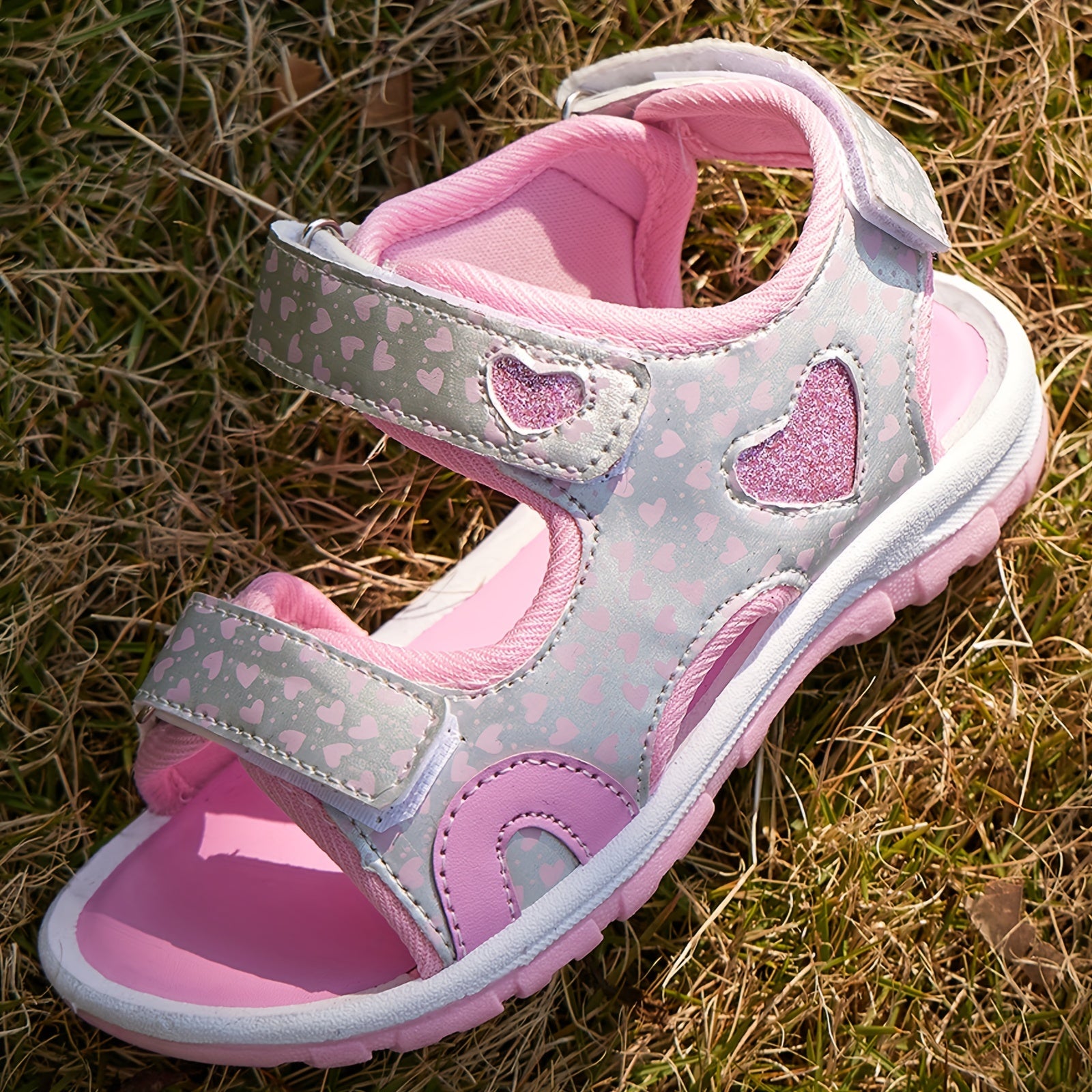Девочки Летние открытые спортивные сандалии дышащие противоскользящие повседневные