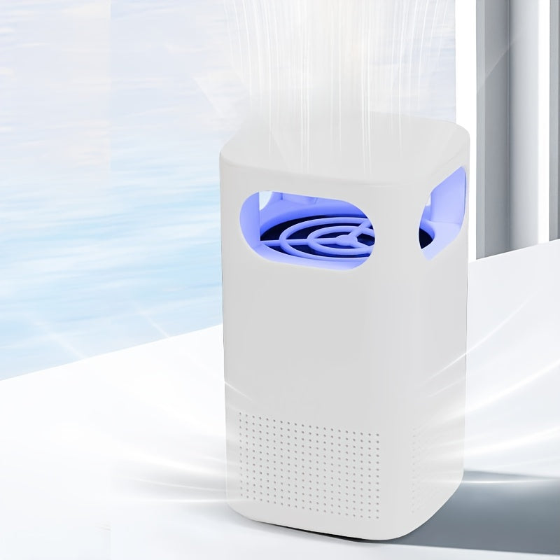 Компактный белый USB-очиститель воздуха для комнаты, автомобиля, общежития с передовой фильтрацией