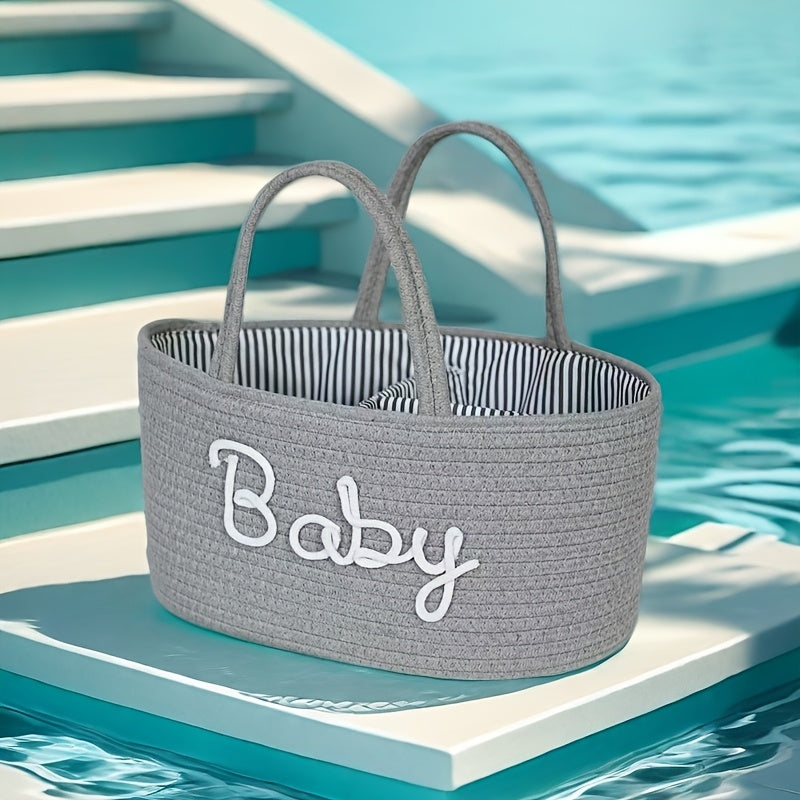 Diaper Organizer with Removable Divider for Changing Tables and Car Storage