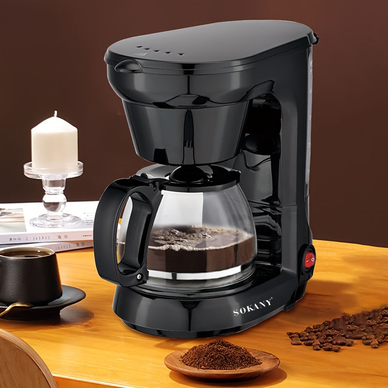 Automatic Drip Coffee Maker with Programmable Timer and Anti-Drip Design for Home and Office