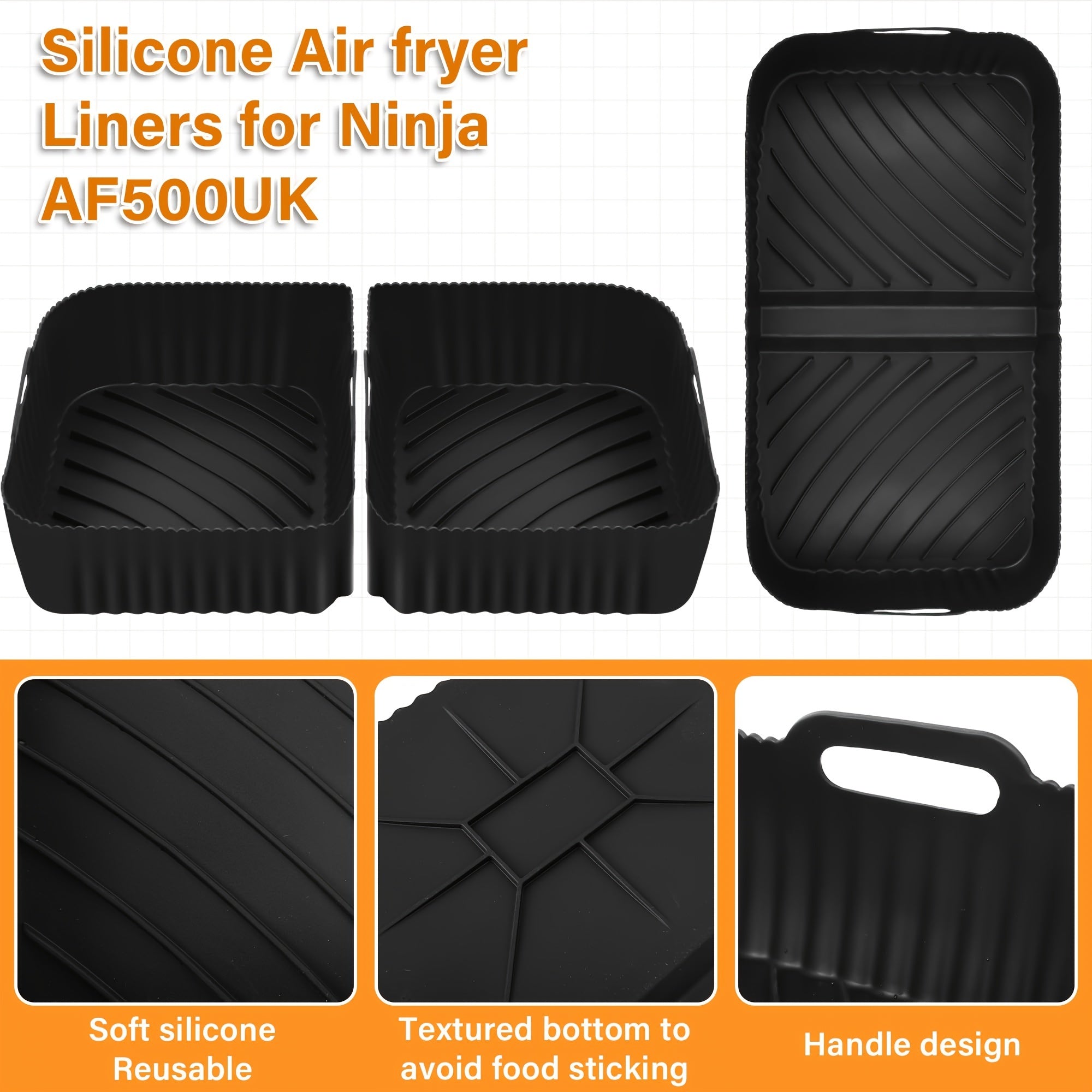 Набор силиконовых подложек для аэрогриля Ninja Flexi Drawer AF500UK 10.4L и 5.2L