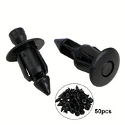 50Pcs Plastic Car Fasteners Door Trim Panel Clips 7mm Rivets
