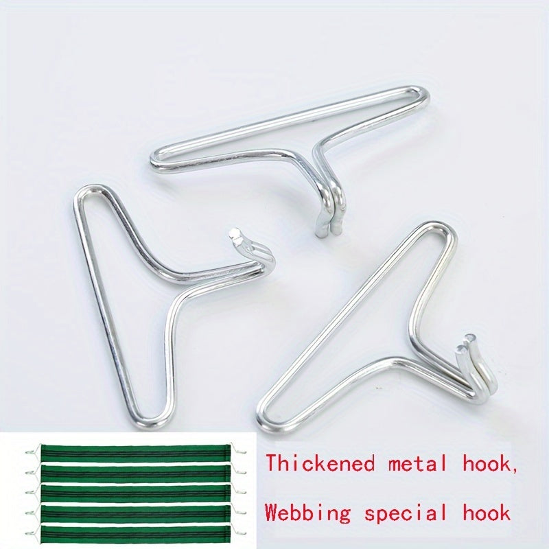 Steel Hook for Seat Cover Securing, 5.3-7.5cm Inner Diameter, Durable and Versatile