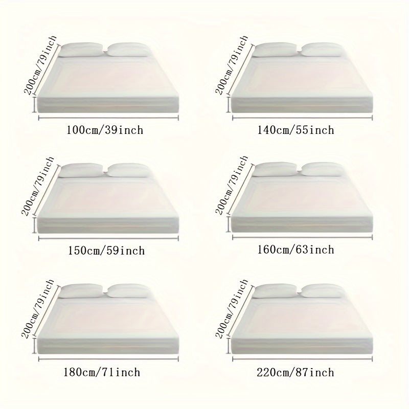 Suv o'tkazmaydigan, o'rnatiladigan matras qopqog'i, dog'ga chidamli, yumshoq yostiq uchun, yotoqxona uchun