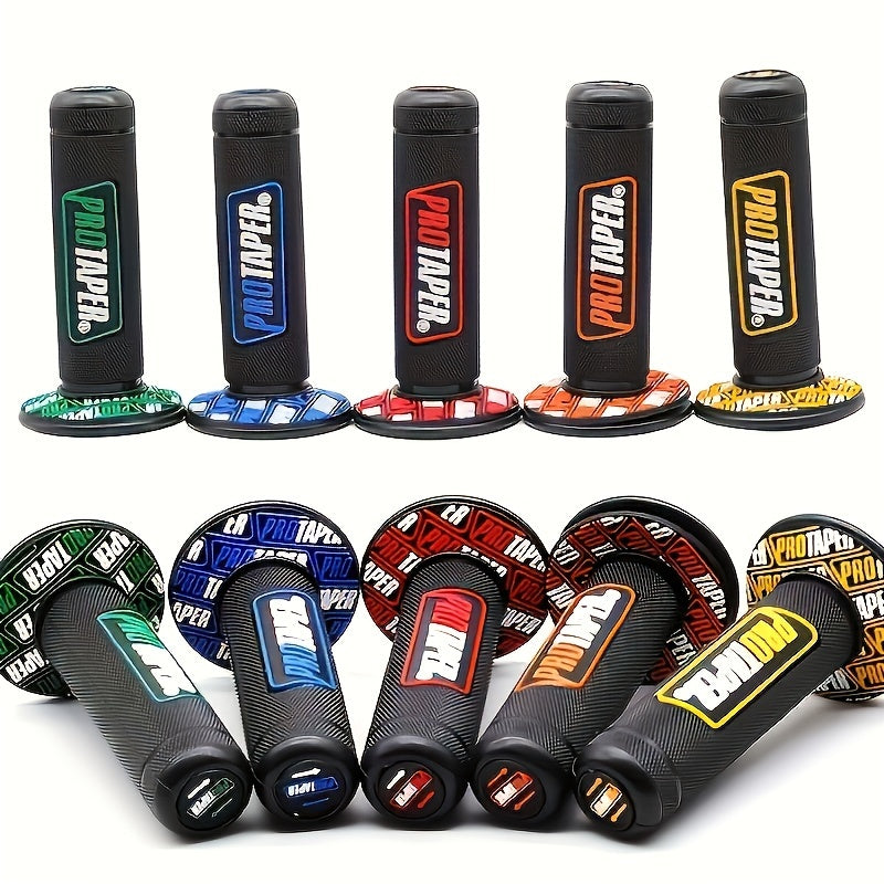 Motorcycle Handlebar Grips Durable Rubber Off-Road Bike Throttle Covers