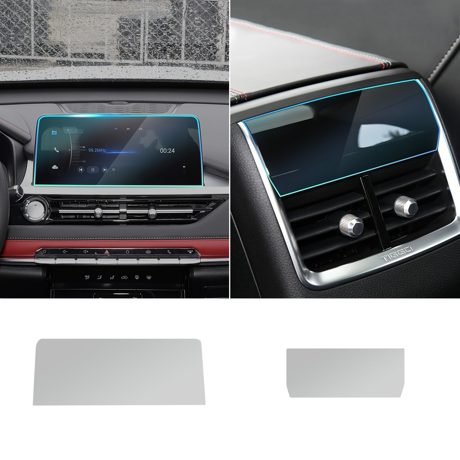 For Men TPU Interior Film for Chery Tiggo 7 Pro Center Console Rear Screen Scratch-Resistant Waterproof