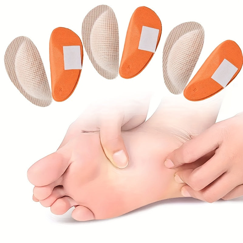 Unisex Breathable Shock-Absorbing Half-Calf Insoles Support Arch Grip