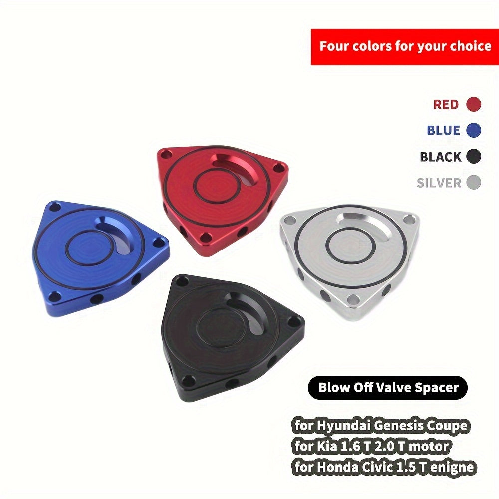 Aluminum Alloy Blow Off Valve Spacer for Car Turbo Engines in Red Blue Black Silver