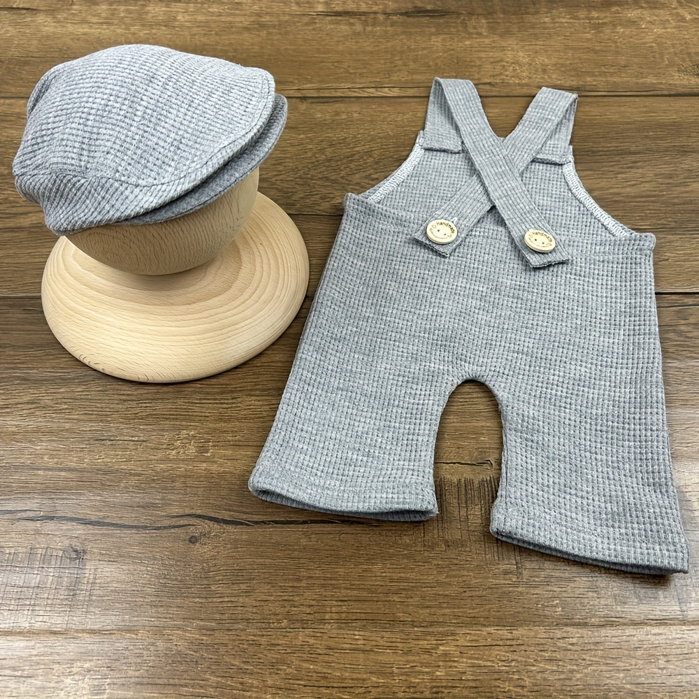 Newborn Baby Photography Props Set Knitted Hat and Body Suit