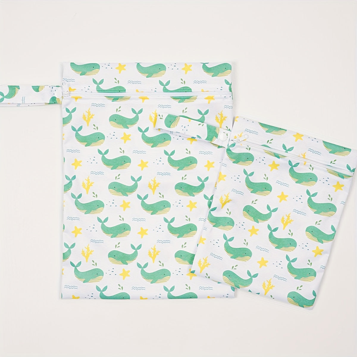 Waterproof Diaper Bag with Zippered Pockets and Handles for Cloth Diapers and Baby Essentials