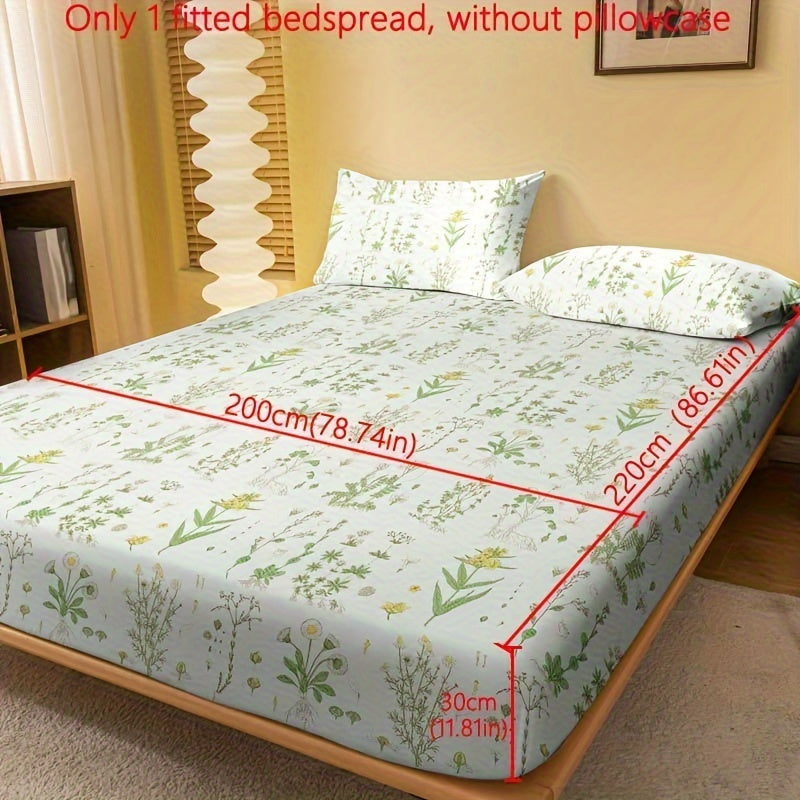 Ditsy Floral Fitted Sheet for Single Bed with Deep Pockets and Soft Fabric