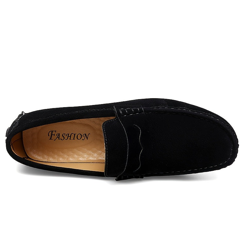 Women's Slip-On Flat Loafers Soft-Sole Non-Slip Round Toe Casual Shoes