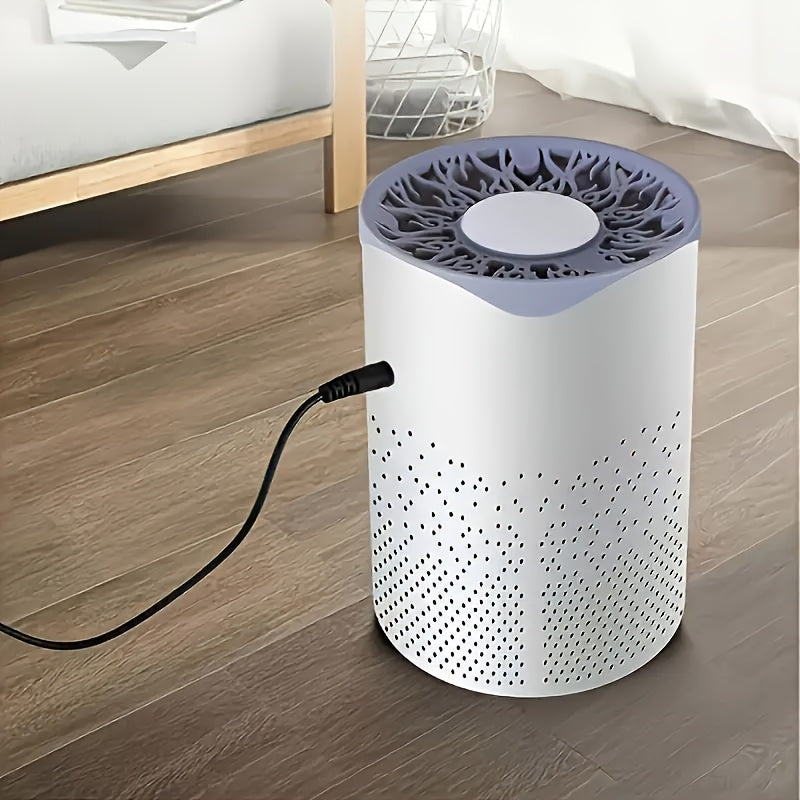 Portable HEPA Air Purifier for Home Office Dust Odor Pollen Pets USB Powered