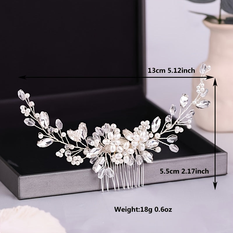 Pearl Bridal Hair Comb White Wedding Hair Accessory Elegant Headpiece