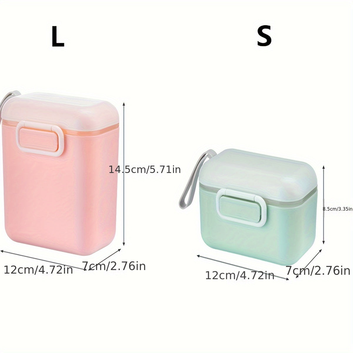 Baby Feeding Dispenser Portable Milk Powder Container with Scoop Leakproof Storage for Travel