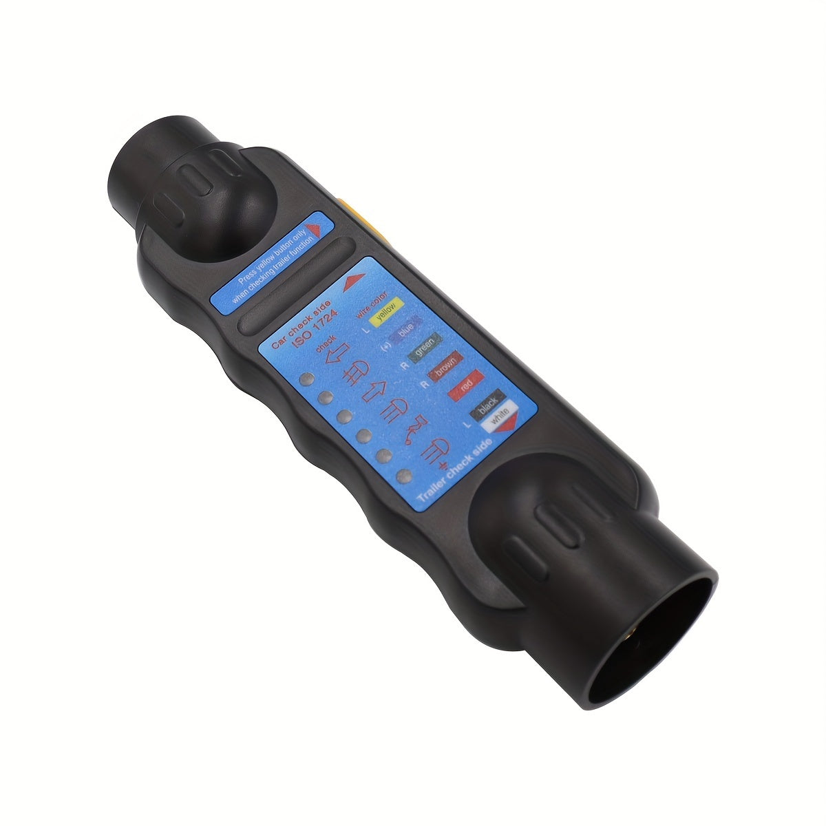 Probador de remolque enchufe 12V 7-pines adaptador de conector europeo ABS para autocaravanas