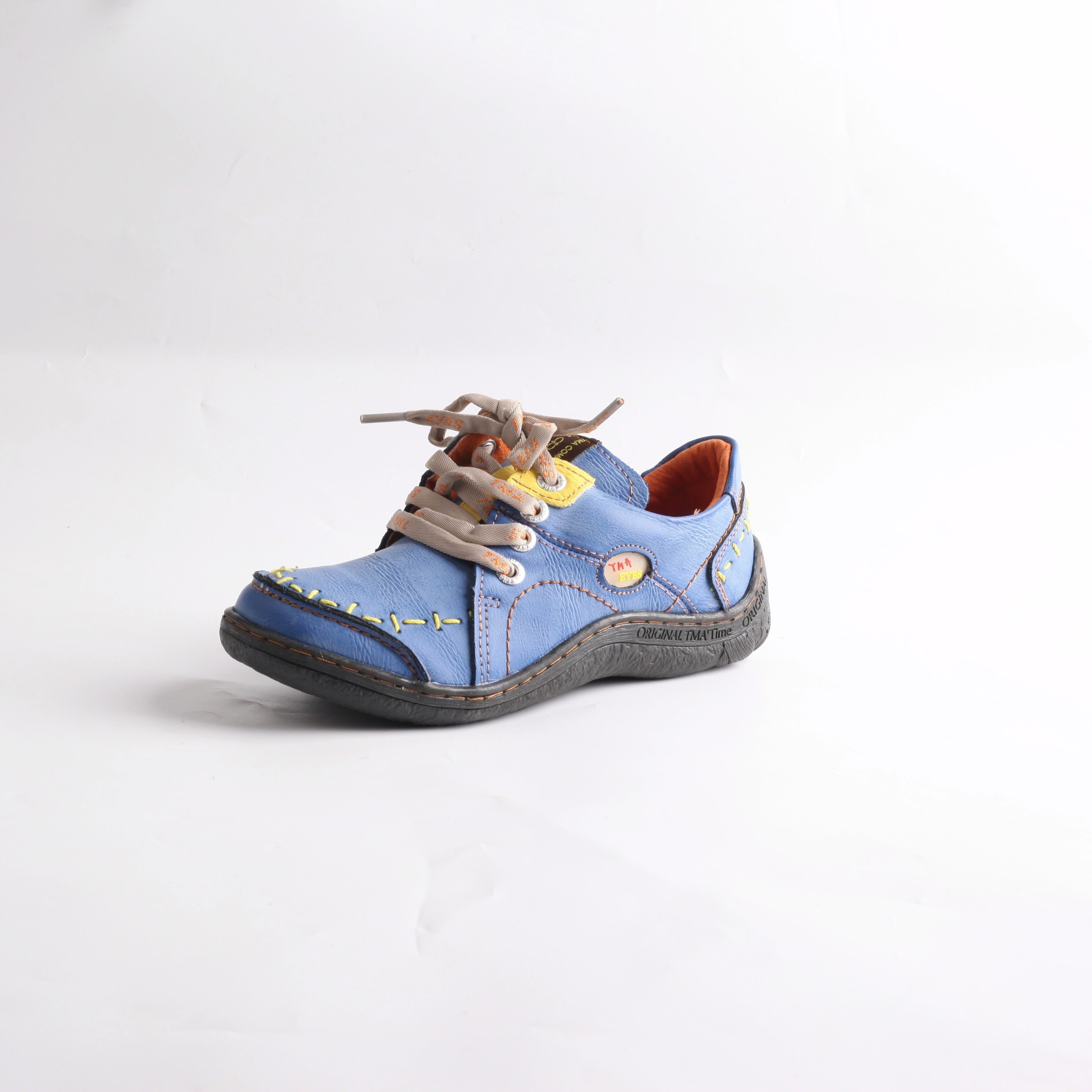 Women's Flat Shoes Spring Comfortable Low Top White Blue Nature-Inspired Patterns Casual