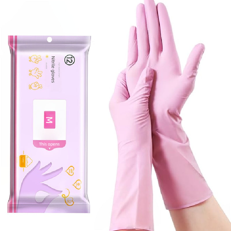 30 Pairs Reusable Nitrile Gloves Waterproof Durable Flexible Kitchen Bathroom Pet Care