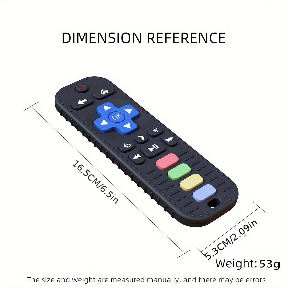 Juguete de masticar de silicona para niños con diseño de control remoto seguro apto para lavavajillas rosa negro libre de BPA