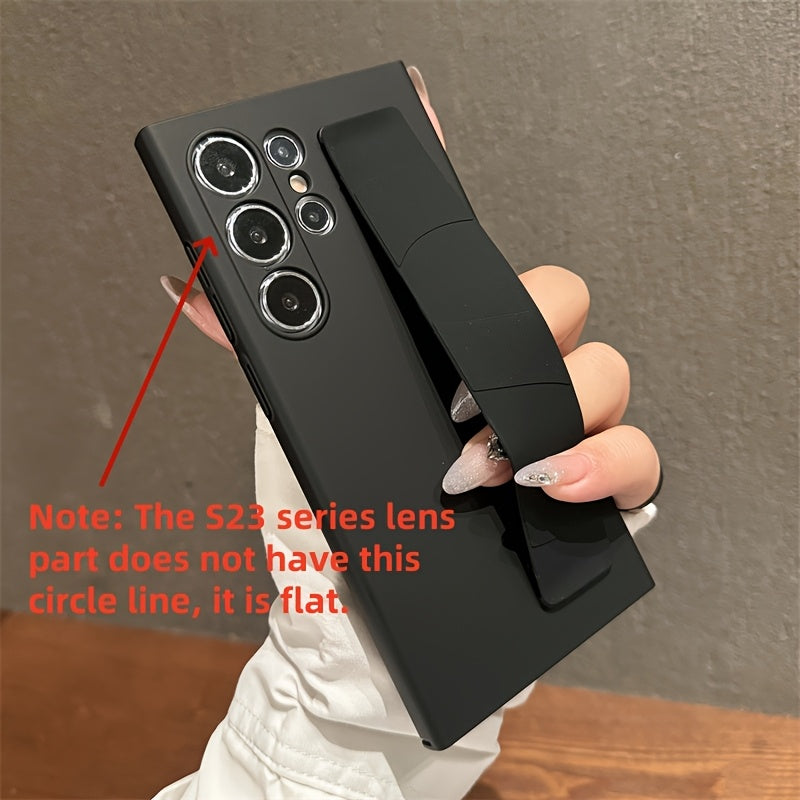 Silicone Wristband Case for Samsung Galaxy S24 S23 Ultra Plus with Lens Protection