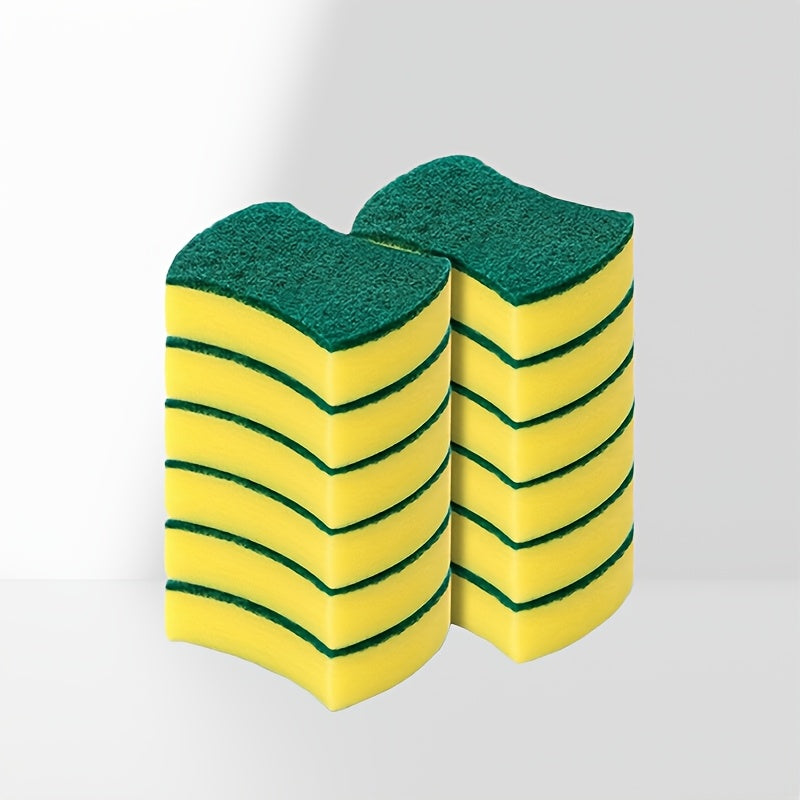 Cleaning Sponge Set 10/12/24pcs Double-Sided Scouring Pad for Kitchen and Dishwashing